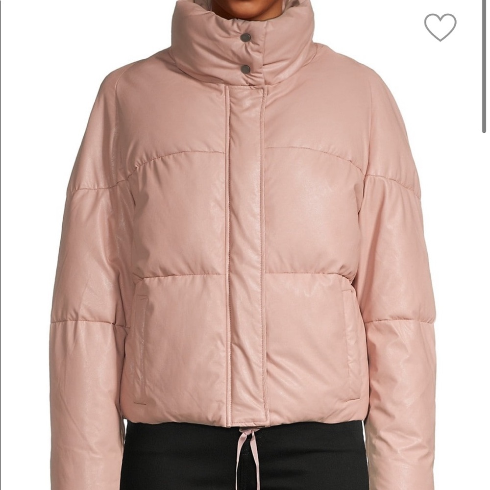 Apparis Camila Blush Vegan Leather Puffer Jacket